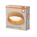 Декоративен осветител модел Bamboo Paper, за таван, 400mm, 18W, 750lm, 3000К, Ra>80, кафяв - OSRAM LED452796