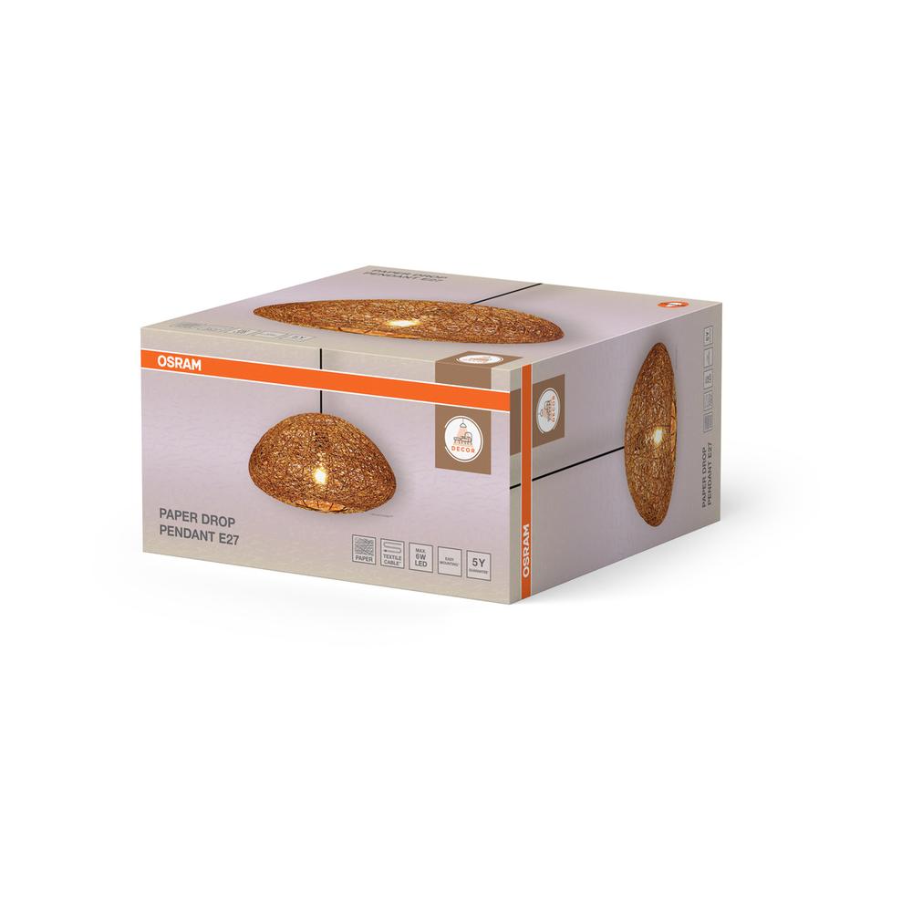 Декоративен осветител модел Paper Drop, за маса, 1XE27, Бежаво - OSRAM LED460692