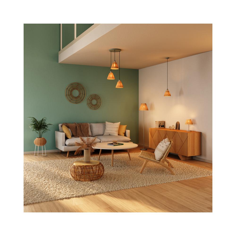 Декоративен осветител модел Raffia Pendant Plate, 3XE27, зелен - OSRAM LED461163