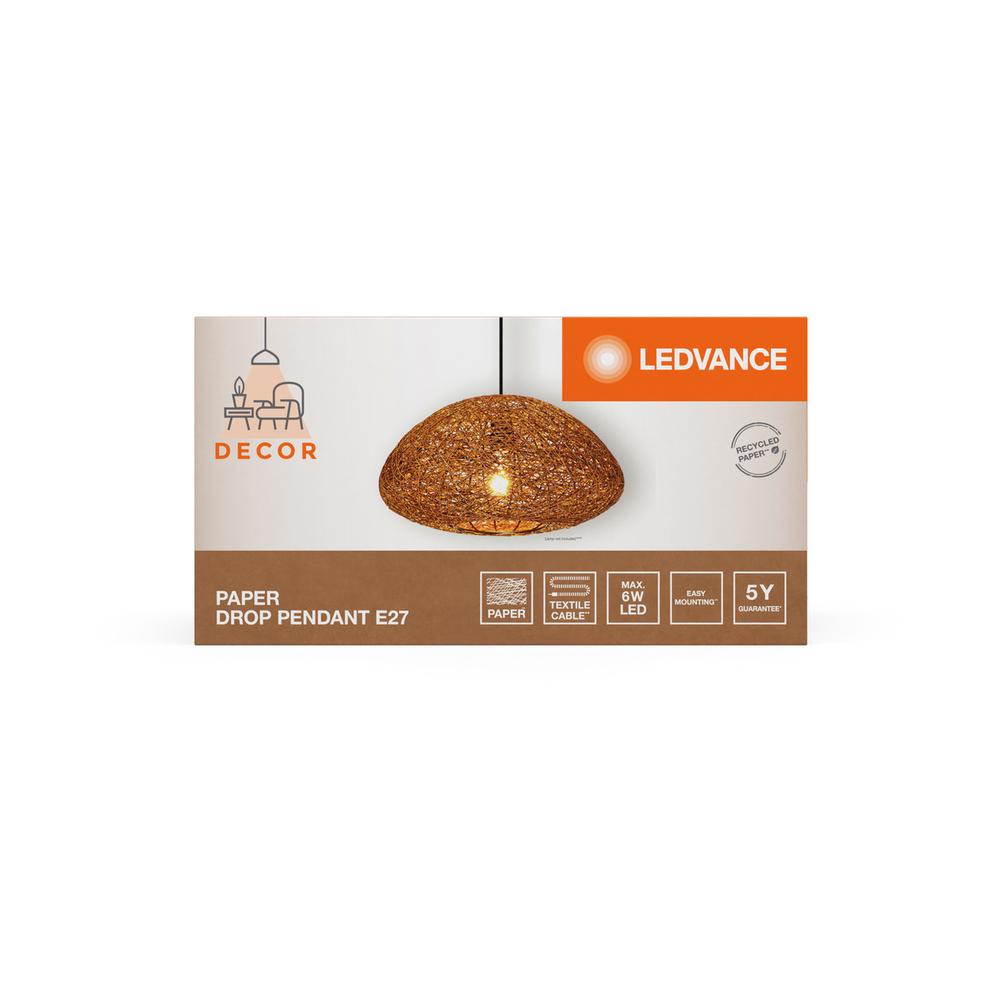 Декоративен осветител модел Paper Drop, Висящ, 1XE27, бежаво - LEDVANCE LED840768