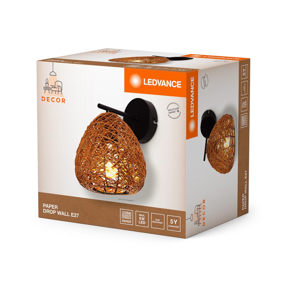 Декоративен осветител модел Paper Drop, за стена, 1XE27, бежаво - LEDVANCE LED840805