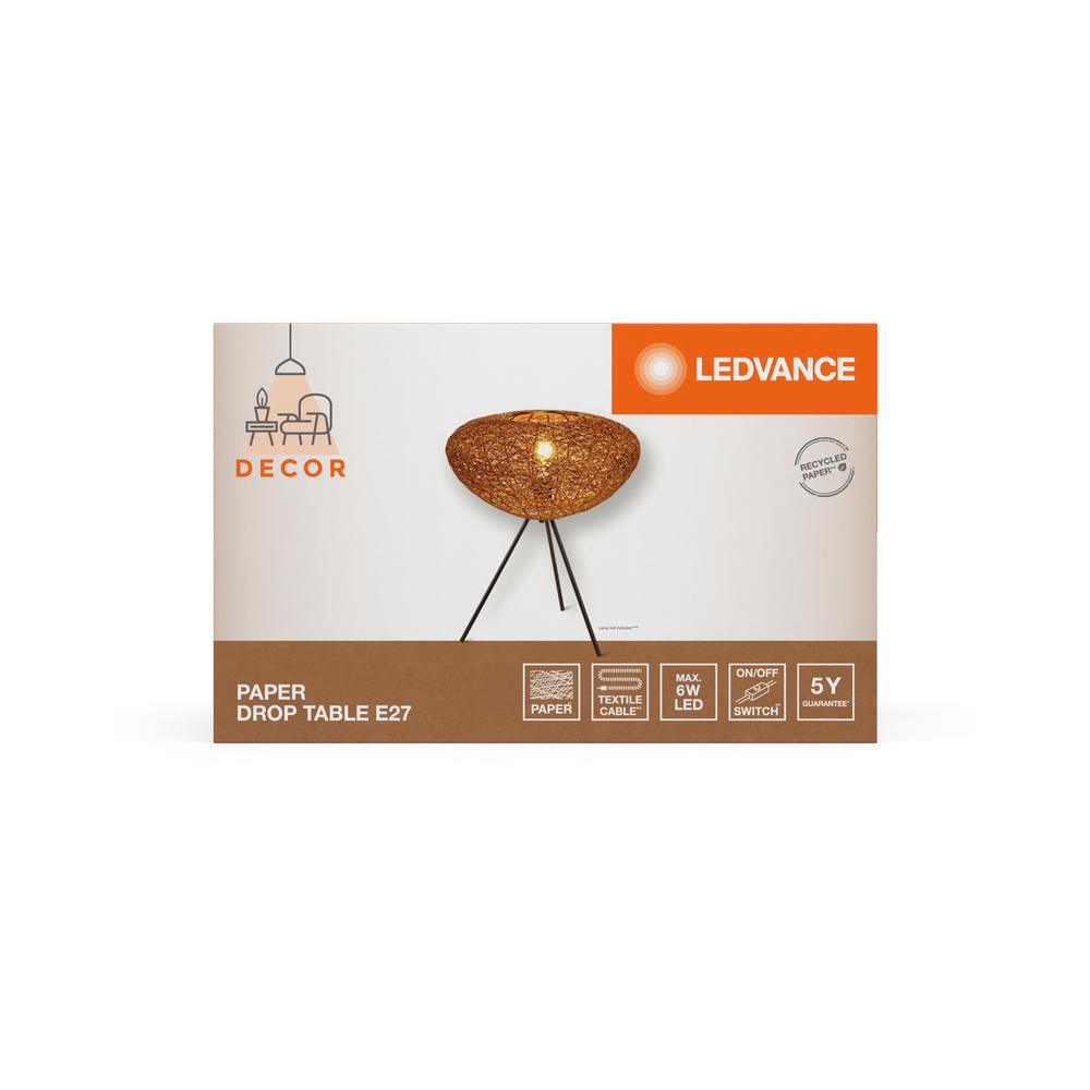 Декоративен осветител модел Paper Drop, за маса, 1XE27, бежаво - LEDVANCE LED840843