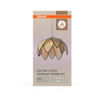 Декоративен осветител модел Rattan Lotus, висящ, 670, E27, кафяв - OSRAM LED847224