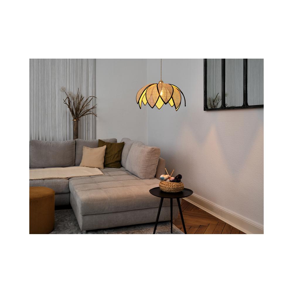 Декоративен осветител модел Rattan Lotus, висящ, 480, E27, кафяв - OSRAM LED847248