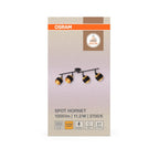 Декоративен осветител модел Spot Hornet 4X2.8W, 2700K, Ra>80, E14, черен, с вкл. димируема лампа - OSRAM LED847804