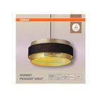 Декоративен осветител модел Hornet, висящ, 3XE27, черен - OSRAM LED847866