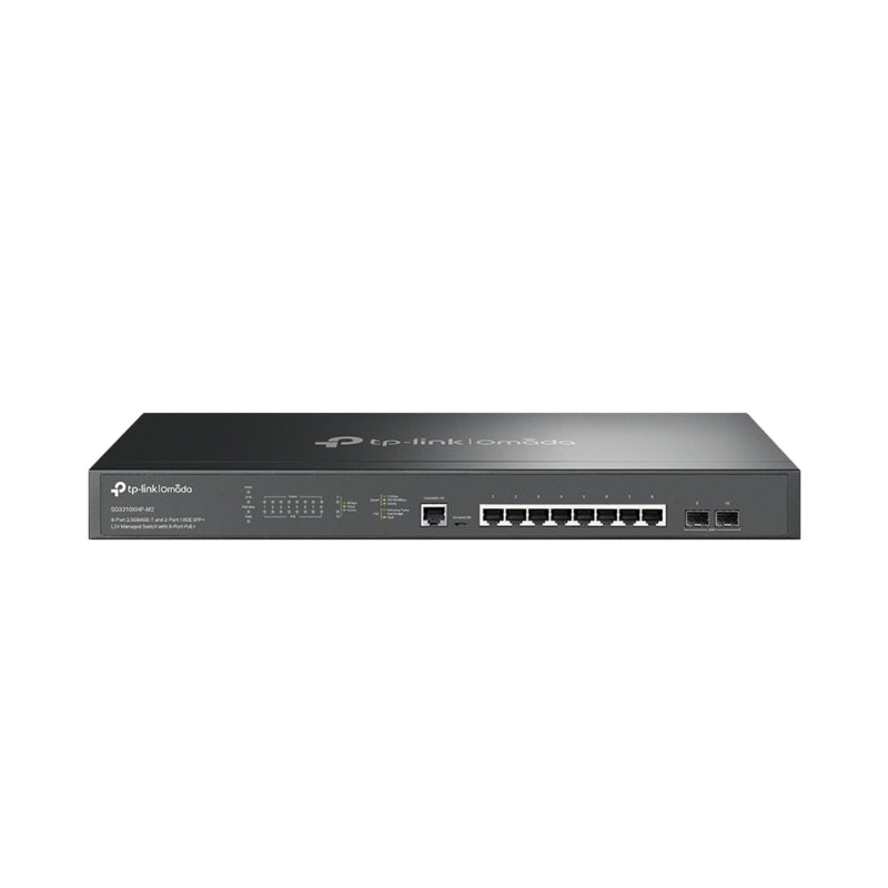 8-Port 2.5GBASE-T and 2-Port 10GE SFP+ L2+ Managed Switch with 8-Port PoE+ Omada by TP-Link SG3210XHP-M2