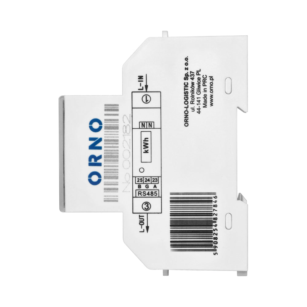 Монофазен електромер ДИРЕКТНО мерене, RS485 Modbus, мултитарифен DI...