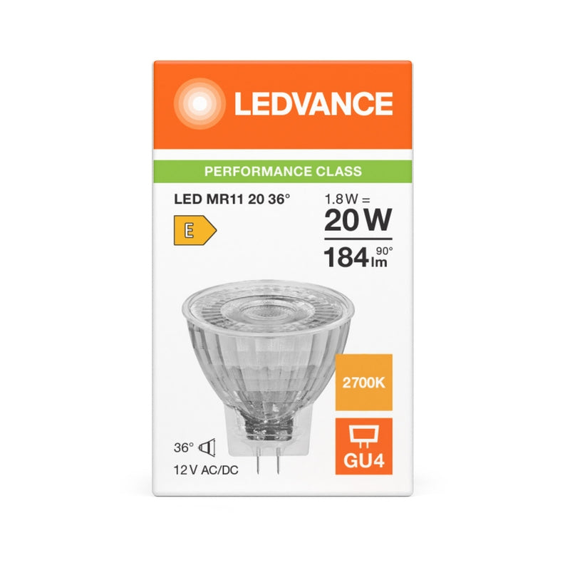 LED лампа тип MR112036 1.8W 2700К Ra>80 GU4 P - LEDVANCE LED MR11 P
