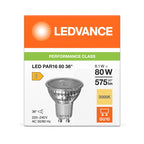LED лампа PAR168036 6.1W 3000К Ra>80 GU10 P - LEDVANCE LED PAR16 P