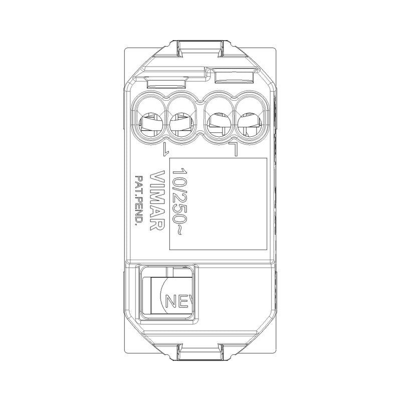 Бутон 10A 1M Карбон мат  - VIMAR Neve Up 09008.CM