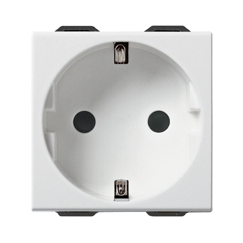 Контакт Шуко 2P+E 16A 2M SICURY защита Бял  - VIMAR Neve Up 09208