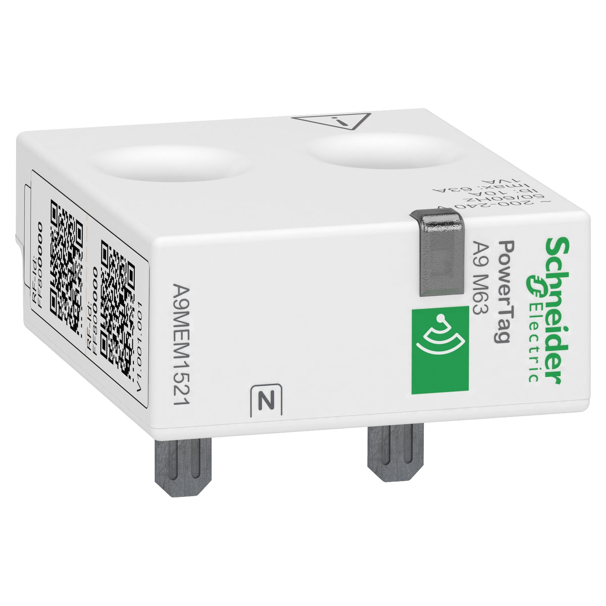 PowerTag - Acti9 Monoconnect - 1P+N - горна позиция - Maximum 63A...