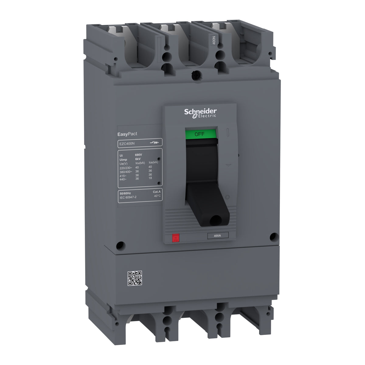Автоматичен прекъсвач Easypact EZC400N - TMD - 400 A - 3 полюса 3d...