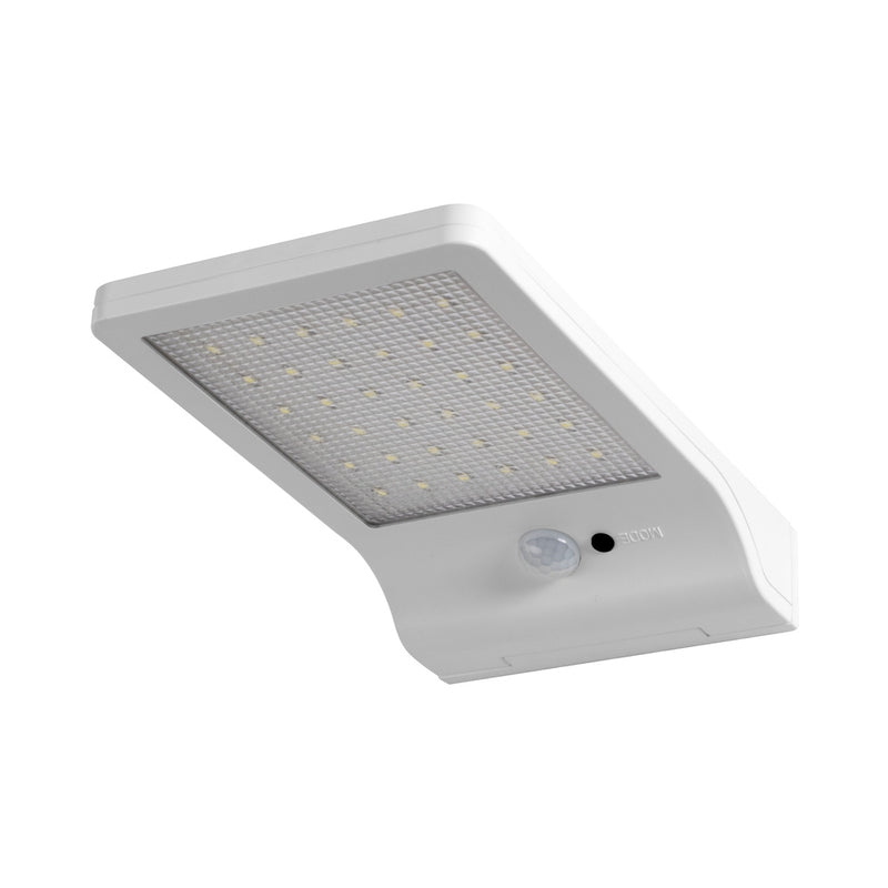 Декоративен соларен LED осветител за врата с PIR датчик, DoorLED Solar, 3W 3.3V 320lm 4000K, бял, 192x30x110mm - LEDVANCE DoorLED Solar