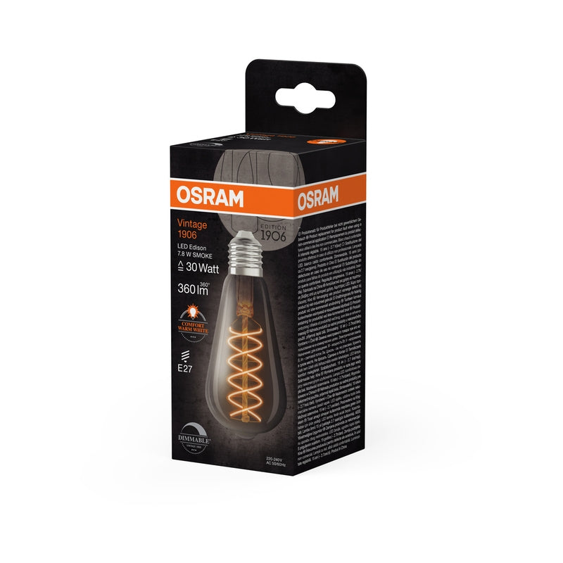 LED винтидж лампа 1906LEDISOND7,8W/818 230V FILSM E27 FS1 - OSRAM Vintage 1906 LED CLASSIC SLIM FILAMENT EDISON DIMMABLE