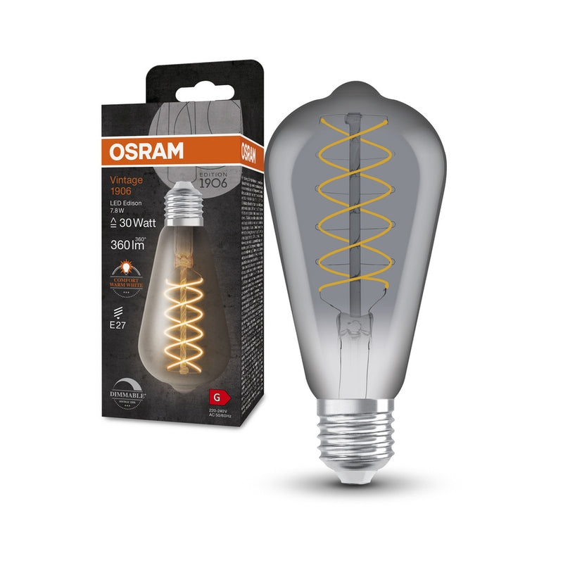 LED винтидж лампа 1906LEDISOND7,8W/818 230V FILSM E27 FS1 - OSRAM Vintage 1906 LED CLASSIC SLIM FILAMENT EDISON DIMMABLE