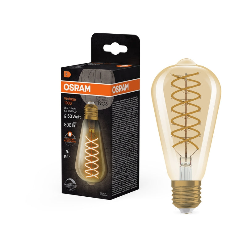 LED винтидж лампа 1906LDISOND 8,8W 2400K Ra>80 230V SFILGD E27 FS1 - OSRAM Vintage 1906 LED CLASSIC EDISON DIM