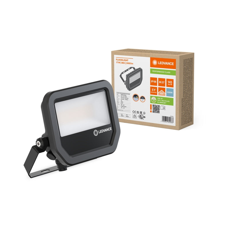 LED прожектор FL 20 P 17W/11W 2400/1600lm 6500K Ra>80 157x141x38mm симетричен 100 ° x 100 ° черен - LEDVANCE FLOODLIGHT 20