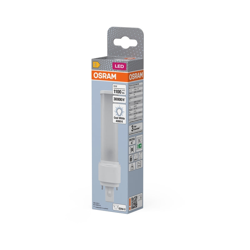LED лампа DULUX LED D26 EM 9W 4000K Ra>80, G24D-3 - OSRAM OSRAM DULUX LED D EM & AC MAINS 