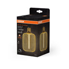 LED винтидж лампа LDECOSQ100GD 3,5W 1800K Ra>80 230 VFIL E27 FS1 - OSRAM DECOR STRAW FILAMENT LAMP IN METAL HOUSING