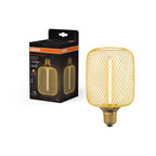 LED винтидж лампа LDECOSQ100GD 3,5W 1800K Ra>80 230 VFIL E27 FS1 - OSRAM DECOR STRAW FILAMENT LAMP IN METAL HOUSING