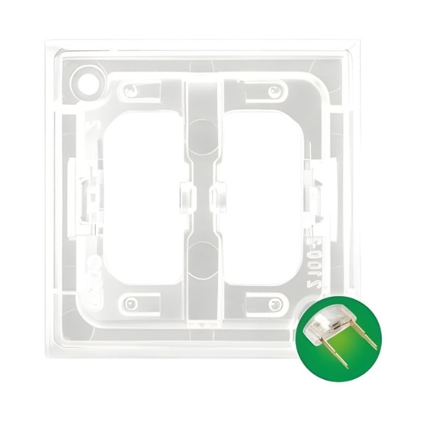 Декоративен елемент с LED подсветка за ключ Зелен - OSPEL Aria ZP-2UZ