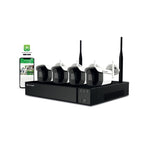 Wi-Fi комплект, NVR, 4 булет IP камери 2 MP, HDD 1 TB - Comelit WIK...