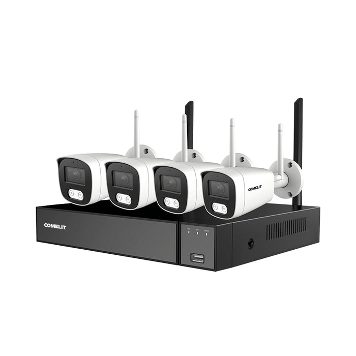 Wi-Fi комплект, NVR, 4 булет IP камери 5 MP, HDD 1 TB - Comelit WIK...