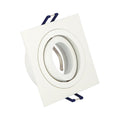VK/03014G/W Квадратен насочваем спот, GU10/PAR16, Max12W (LED), IP20, 9.3x9.3x2.8cm, бял - VK LED Cree