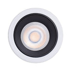 VK/03299G/WB Спот за вграждане за GU10/PAR16, Max12W (LED), IP20, ø7.5x3.3cm, бял-черен - VK LED Ikon