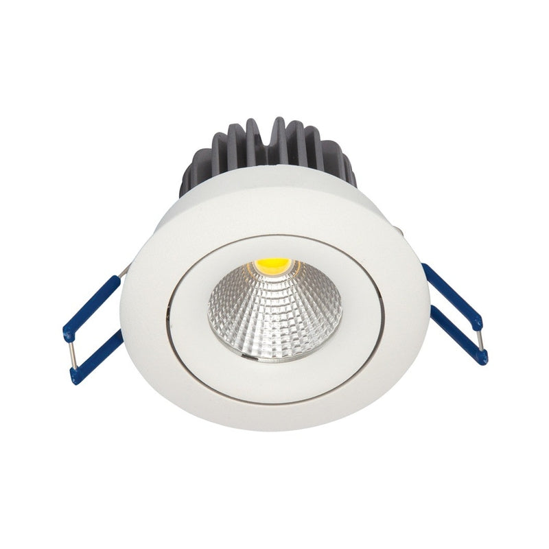 VK/04124/W/C LED спот за вграждане, 10W, 4000K, 730lm, 36°, CRI>80, IP20, ø8.2x6.1cm, бял - VK LED Romo