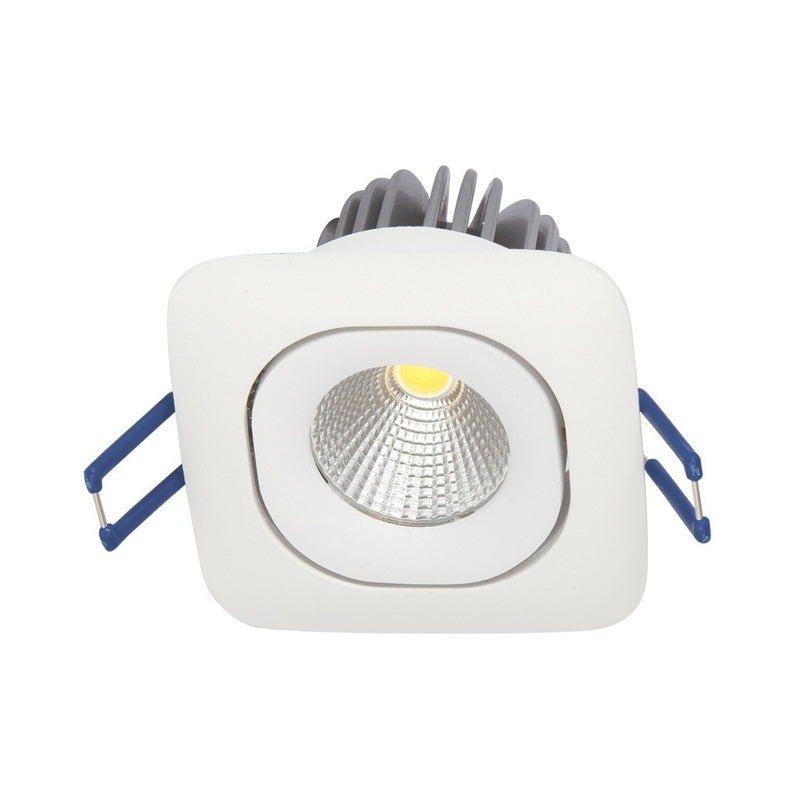 VK/04125/W/C LED спот за вграждане, насочваем, 10W, 4000K, 730lm, 36°, CRI>80, IP20, 8.2x8.2x6.1cm, бял - VK LED Romo