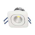 VK/04125/W/C LED спот за вграждане, насочваем, 10W, 4000K, 730lm, 36°, CRI>80, IP20, 8.2x8.2x6.1cm, бял - VK LED Romo