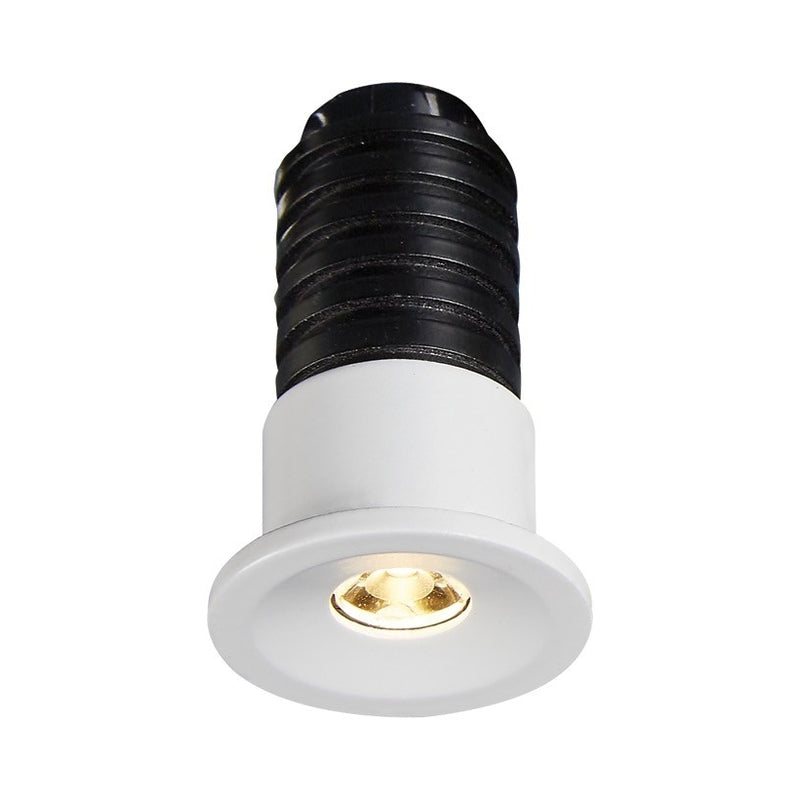 VK/04436/W/W Вграден LED спот за таван, 1W, 3000K, 65lm, 24°, CRI>90, IP20, ø2.3cm, бял - VK LED Smol