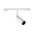 VK/04604/TR/DA/W-B/W EIVA, LED осветител за магнитна шина 48V, Тънка, DALI, 3000K, 711lm, 7W, CRI>90, IP20, ø3.6x8.5cm, бяло + черно - VK LED Eiva