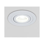 VK/03015G/W Насочваем кръгъл спот GU10/PAR16, Max12W (LED), IP20, ø9.15x2.8cm, бял - VK LED Cree