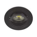 VK/03015G/B Насочваем кръгъл спот, GU10/PAR16, Max12W (LED), IP20, ø9.15x2.8cm, черен - VK LED Cree