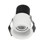VK/04220/W/W Вграден LED насочваем спот, 3W, 3000K, 89lm, 8°, IP20, бял - VK LED Onti