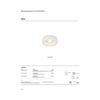 VK/03308/BG Спот за вграждане за GU10/PAR16, Max12W (LED), IP20, ø8.5x3.6cm, шлифовано черно отвън + златно отвътре - VK LED Ikon