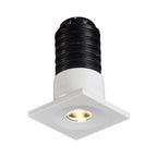 VK/04437/W/W Вграден LED спот за таван, 1W, 3000K, 65lm, 24°, CRI>90, IP20, 2.3x2.3cm, бял - VK LED Smol
