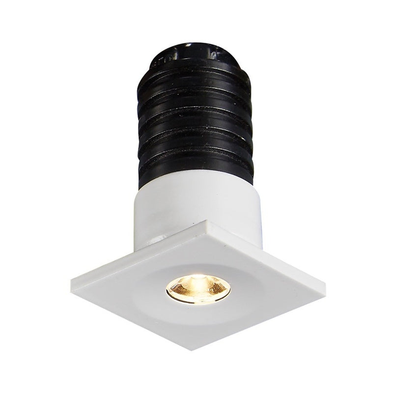 VK/04437/W/W Вграден LED спот за таван, 1W, 3000K, 65lm, 24°, CRI>90, IP20, 2.3x2.3cm, бял - VK LED Smol