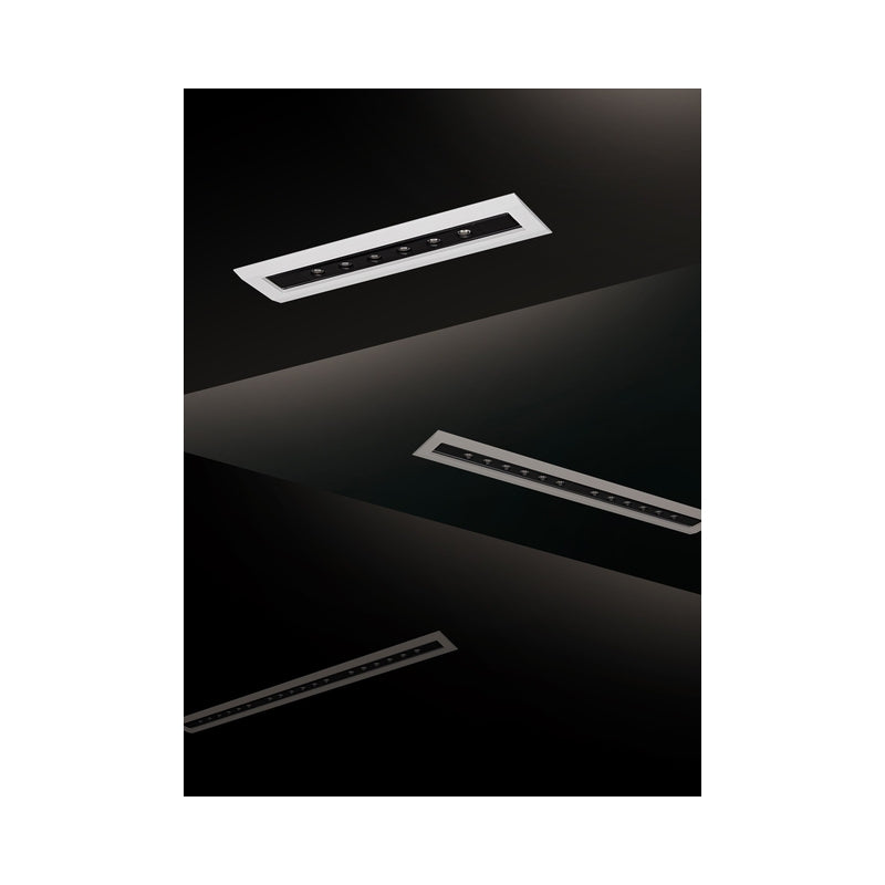 VK/04442/WB/W  Вграден LED спот за таван, насочваем, 12x1W, 3000K, 870lm, 24°, CRI>90, IP20, 33x5.5x4.2cm, бяло+черно - VK LED Kit