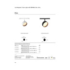 VK/04607/TR/DA/120/B-TB/W EIVA, LED осветител за магнитна шина 48V. Тънка DALI, 3000K, 1.194lm, 9W, CRI>90, ø12cm, IP20, черно+титаний бронз - VK LED Eiva