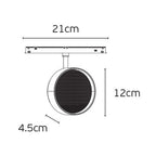 VK/04607/TR/DA/120/B-TB/W EIVA, LED осветител за магнитна шина 48V. Тънка DALI, 3000K, 1.194lm, 9W, CRI>90, ø12cm, IP20, черно+титаний бронз - VK LED Eiva