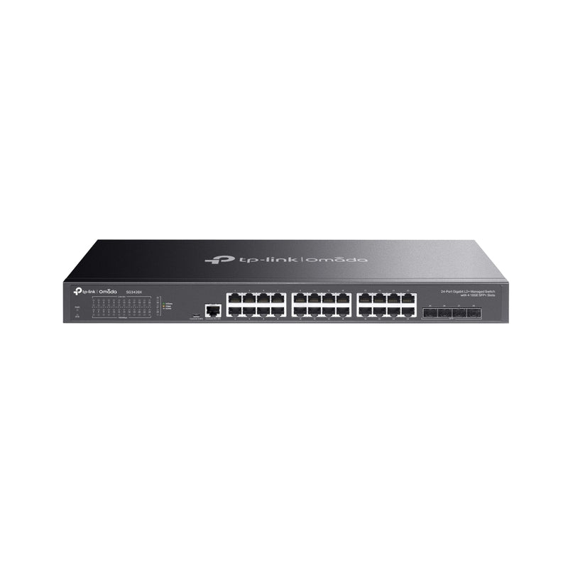 24-Port Gigabit L2+ Managed Switch with 4 10GE SFP+ Slots - Omada b...