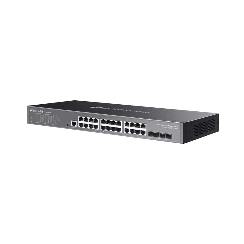 24-Port Gigabit L2+ Managed Switch with 4 10GE SFP+ Slots - Omada b...