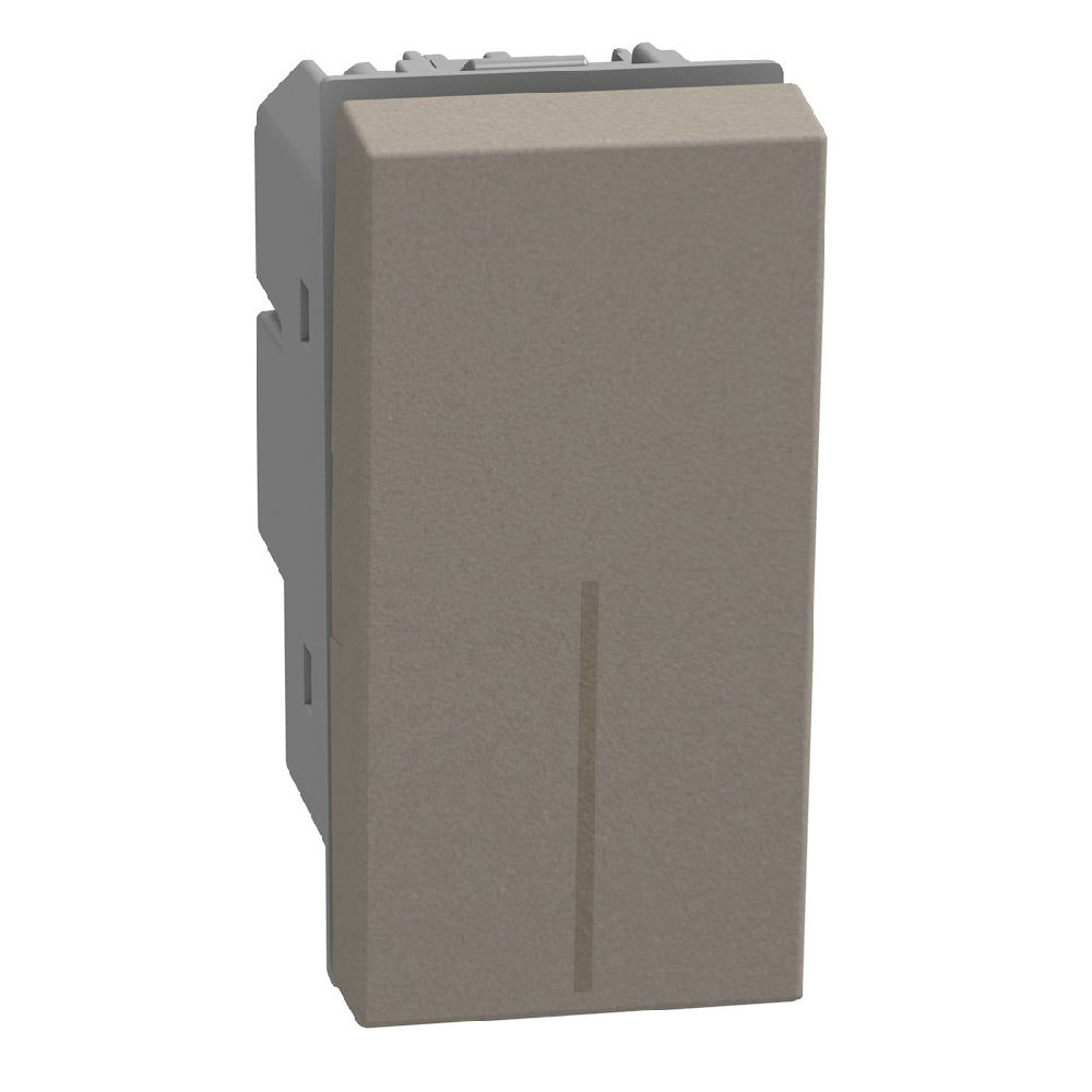 Двуполюсен ключ 1M 16А Камък - bticino Light Now YG4002