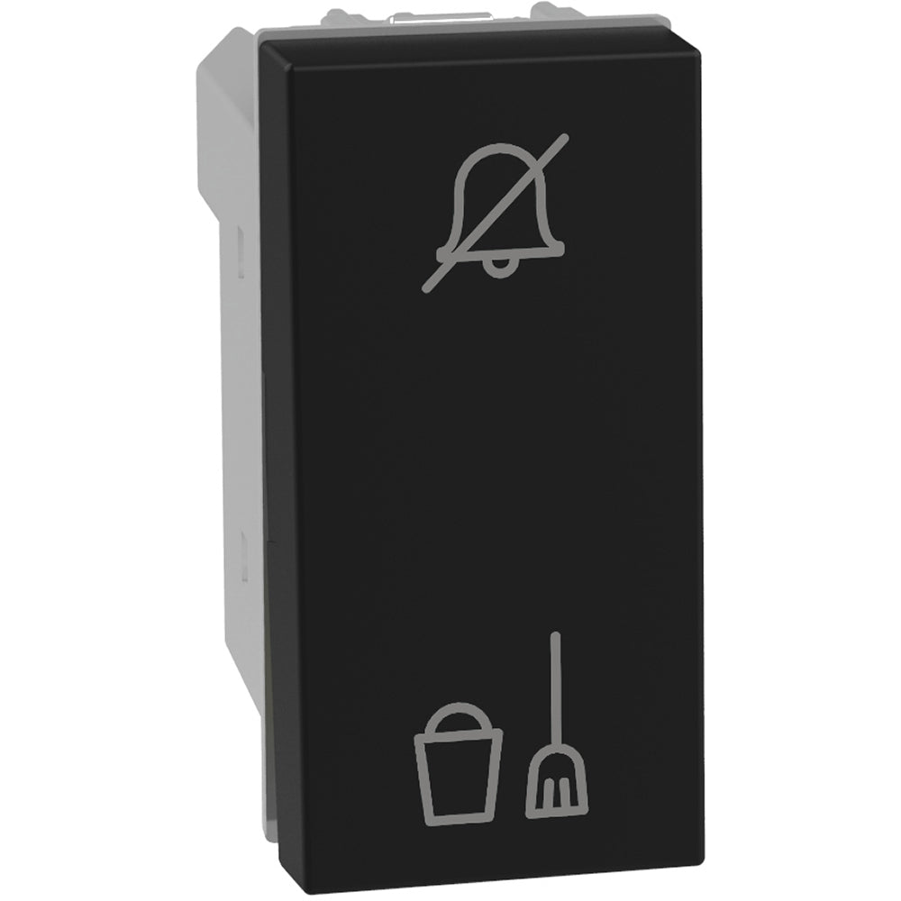 Бутон "не безпокой/почисти стаята"  1M 10A Графит - bticino Light Now YD4027HN