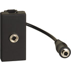 Розетка аудио жак 3.5mm 1M Графит - bticino Light Now YD4280